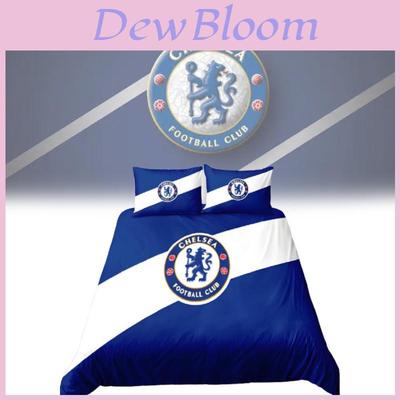 Chelsea Football Fan Gift Duvet Cover Set With Soft Polyester For Double Bed Bedroom Decor