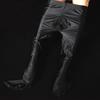 Sexy Men Cockring U Convex Pouch Stockings Open Close Sleeve Tight Stockings Sheer Shiny Glossy Pantyhose Tights Candy Color F32