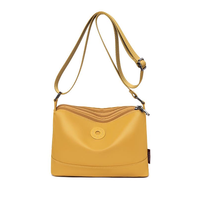 Waterproof Nylon Bag Multi-compartment Large Capacity Crossbody Bag Women's Travel Lightweight Shoulder Bag