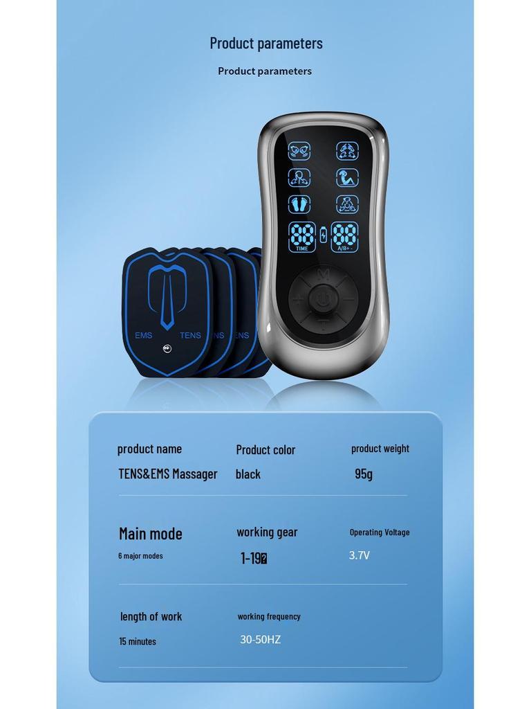 Dual Output EMS Meridian Therapy Massager for Shoulder & Neck