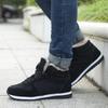 Men's Winter Snow Boots Lace-Up Suede Ankle Boots Flat Vulcanized Shoes Warm Outdoor Sneakers