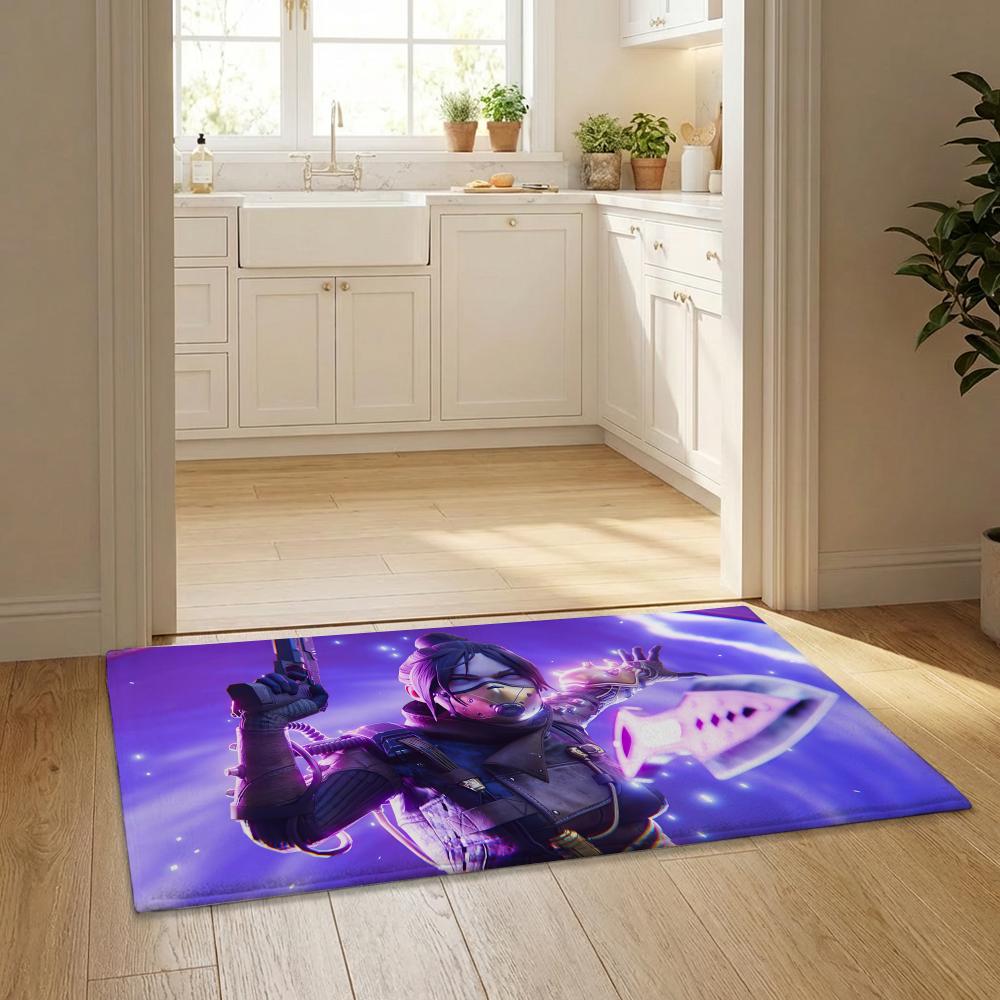 Anime Cool Hot A-Apex L-Legend Floor Mat Flannel Door Mat Non-Slip Bedroom Living Room Home Decor