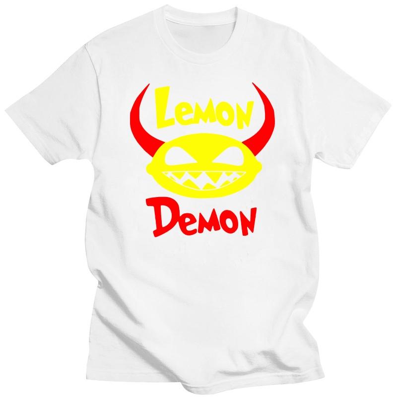 

2025 Вінтажна футболка Lemon Demon Slim Fit 7DMN DMN Подарунок на Різдво Хелловін Футболки для чоловіків L білий