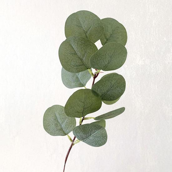Artificial Eucalyptus Leaves Stems Real Touch Faux Greenery Branches for Vase Wedding Bouquet Flower Arrangement Home Office Spring Centerpiece