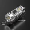 Mini Keychain Flashlight Type-C Fast Charging Waterproof Torch Lamp With Magnet Multifunction Warning Camping Flashlight