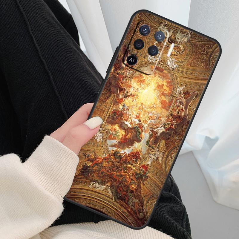 Renaissance Art Painting Case For Oppo A54 A74 A94 A18 A57 A17 A77 A38 A58 A78 A98 A80 A60 A40 A96 A76 A16 A15 A5 Pro
