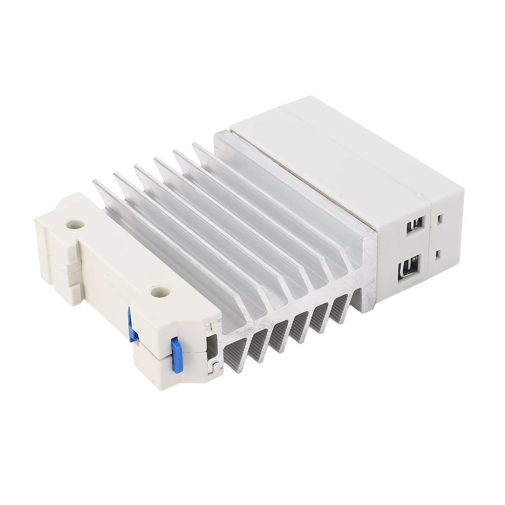 State Relay -AC 120A, Enhanced Heat Dissipation,   Life Single Phase SSR Module with Heat Sink for DIN Rail Installation