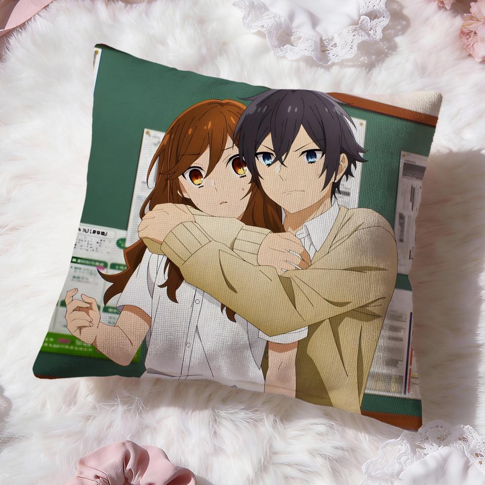 Anime cartoon H-Horimiya Cushion Cover Premium Comfort Reversible Pillow Cove -Two in One Design for Any Room & Car Interior