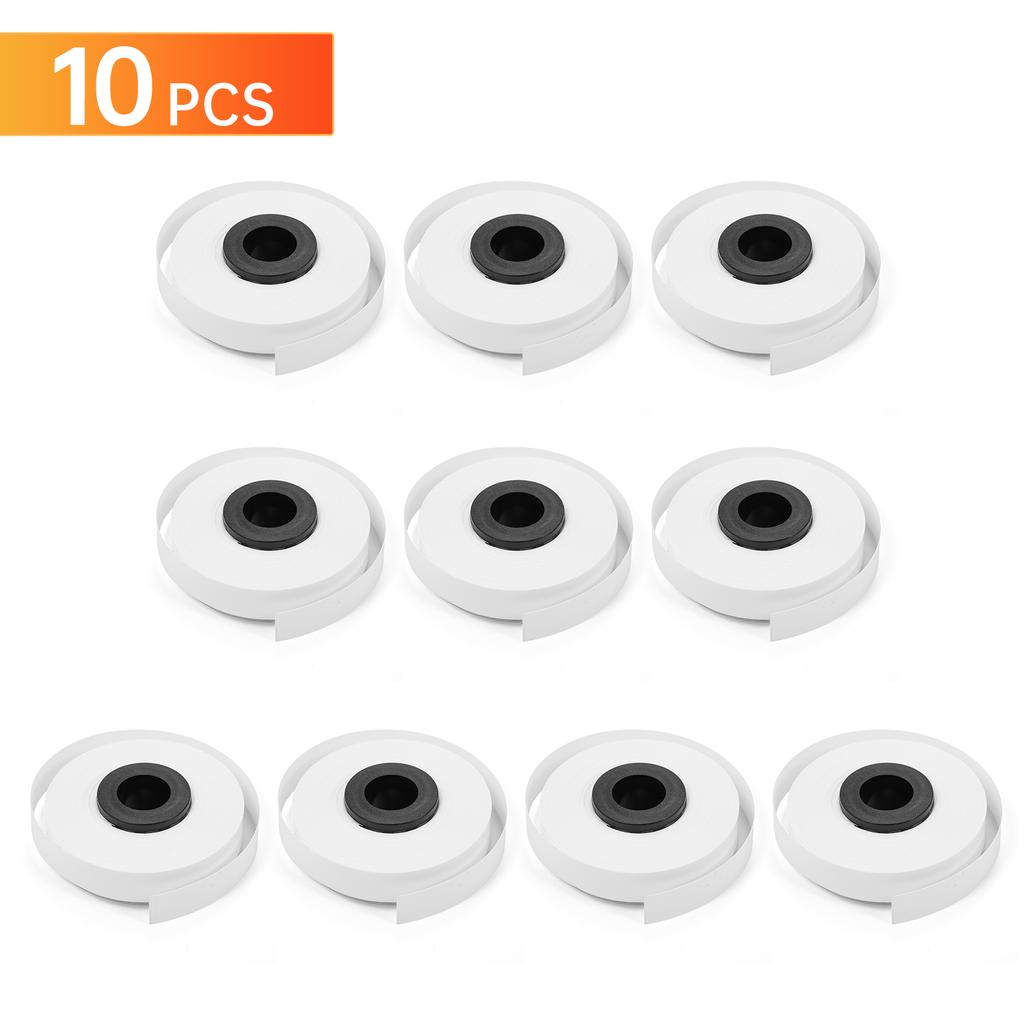 10-Pack PET Label Tapes Refills For MAX LM Label Printers LM-370A LM-380E LM-380A LM-380EZ