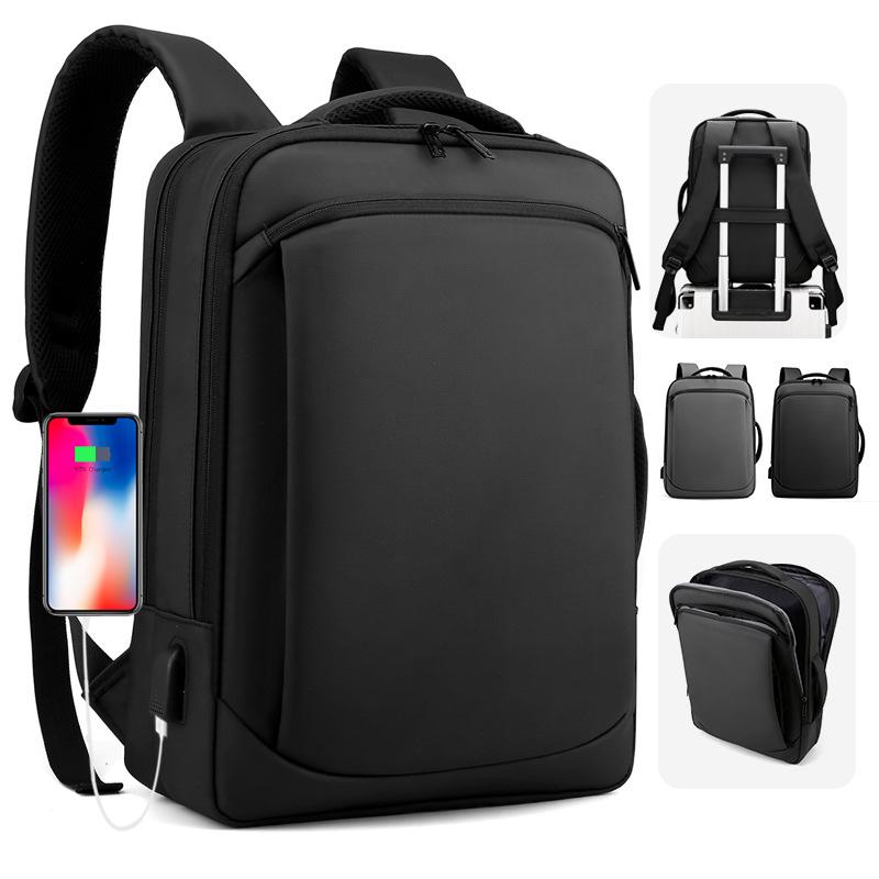 Men's Large Capacity Multifunctional Oxford Cloth Laptop Backpack for Business Travel