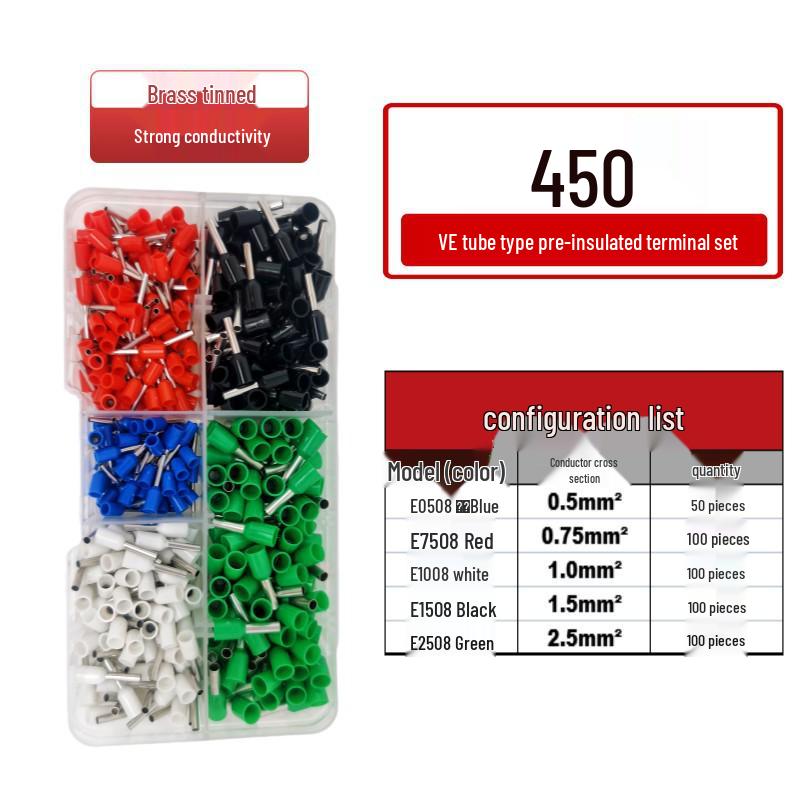 VE Type Copper Tube Cold-Pressed Terminal Pin Set