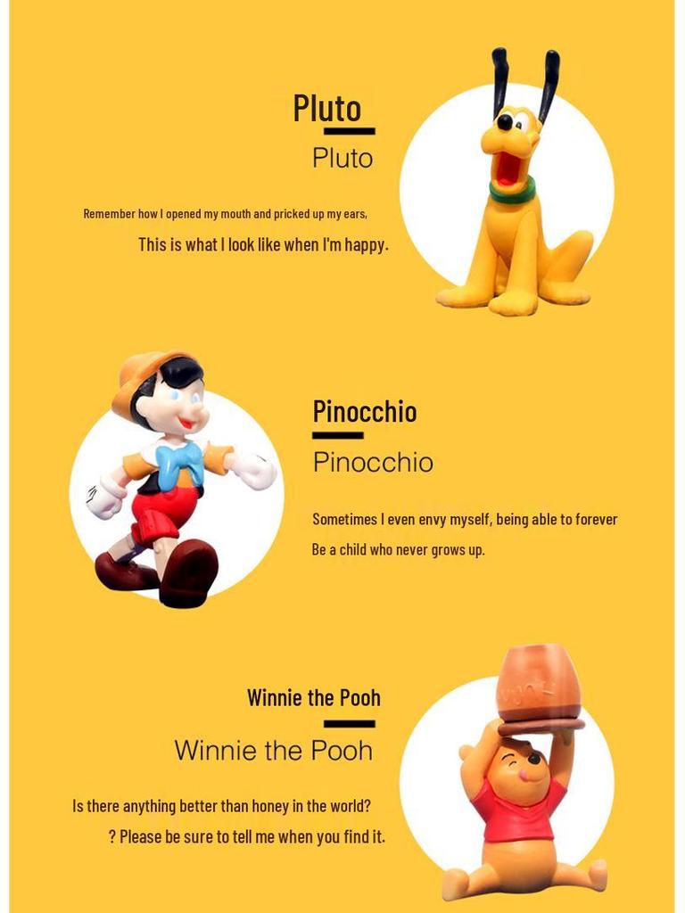 Genuine Winnie the Pooh & Donald Duck Ornaments: Blind Box Dust Cover Collectibles & Gifts