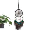 Outdoor Decor Peacock Feather Wall Hanging Art Wind Chime Dreamcatcher Car Hanging Pendant Ornament