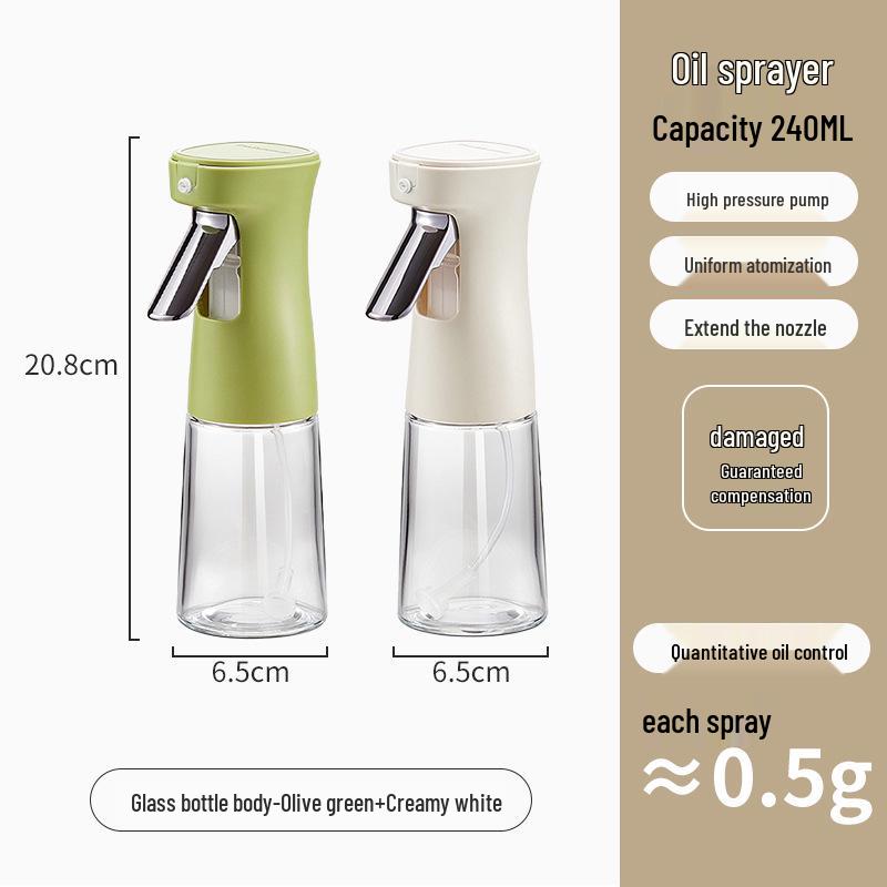 Kitchen Oil Atomizer Bottle for Air Fryer - Press Type Spray Bottle