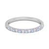 Moonstone Eternity Band Ring - 925 Sterling Silver