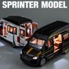 1:24 legierung Bus BenzS Sprinter MPV Van Legierung Spielzeug Auto Diecast MPV Modell Sound Licht Zurückziehen Kinder Geschenk Jungen für Spielzeug