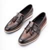 Fashion Fashion Men Loafers Leather Shoes One Step Slip-on Comfortable Office Street New In Footwear For Male Italian Style EVA Outsole