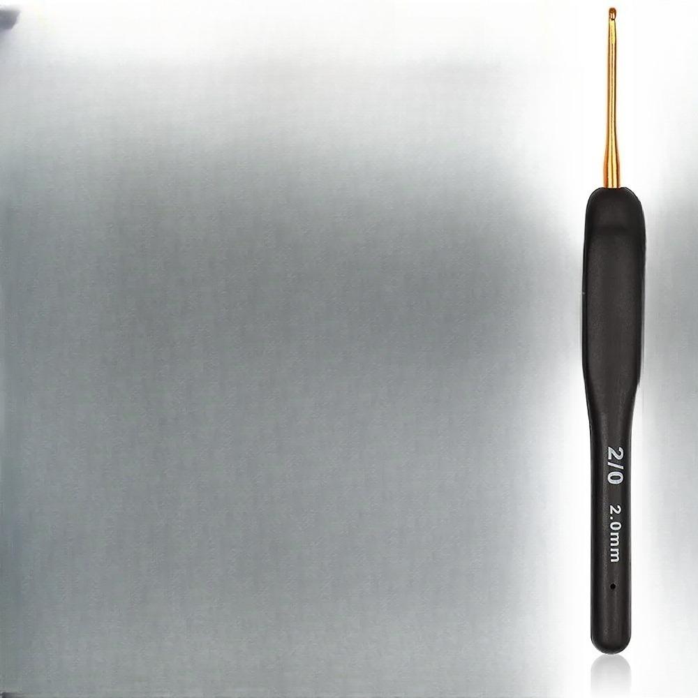 

9PCS Black Crochet Hooks Set for Arthritic Hands,Ergonomic Crochet Hook Soft Crochet Needle,2.5-6.0mm Crochet Kit for Beginners