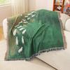 Grassland Sheep Tassel Blanket Home Decoration Sofa Towel Outdoor Camping Blanket Tapestry Oil Painting Style Throw Blanket