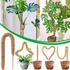 Diy Coconut Shell Plant Climbing Pole For Creative Plant Decor 60-120cm Length