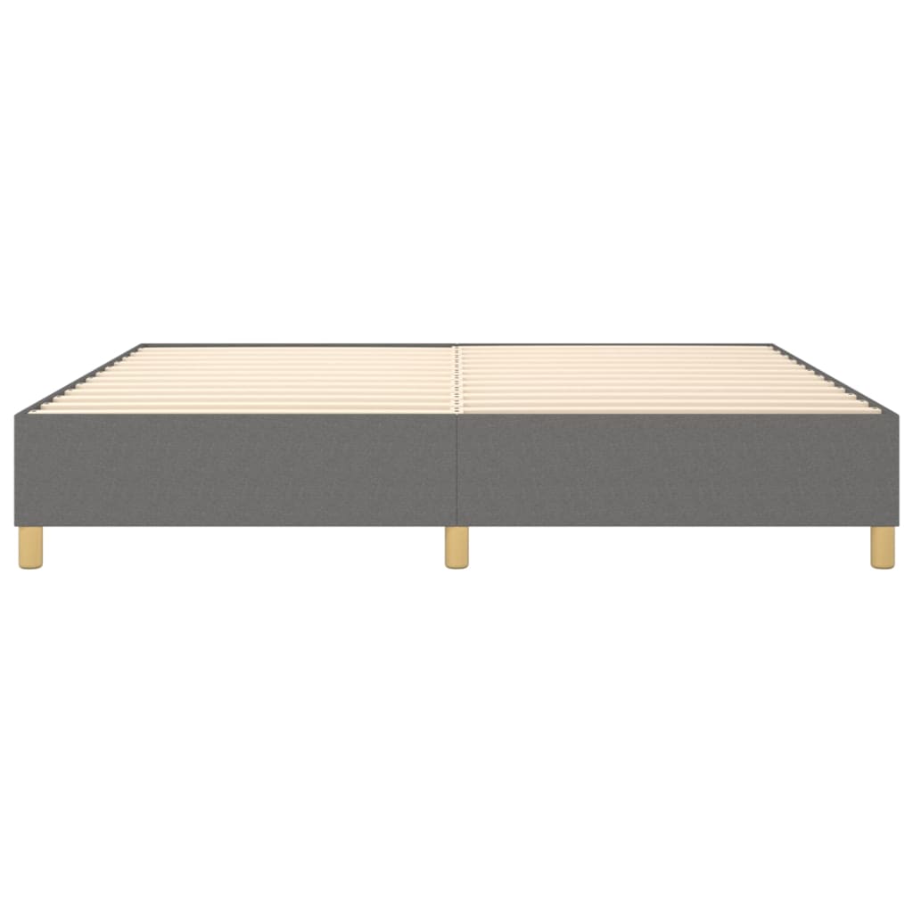 Vidaxl Bed Frame Without Mattress, Dark Gray, 200X200 Cm, Upholstered