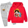 Lente Herfst Modellen Warm Comfortabel Kinder Hoodie Set Jongens Sport Vrije Tijd Tweedeelig Set Modieuze Cartoon Lange Mouwen Tweedeelig Set