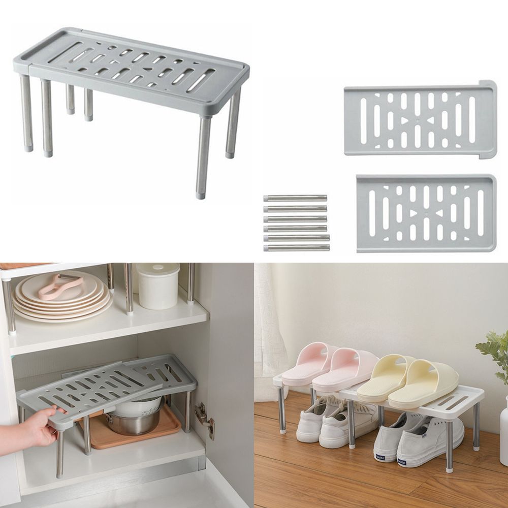 

Расширяемая кладовая для кухни и столовой, регулируемый органайзер, полка для хранения, подставка для стойки