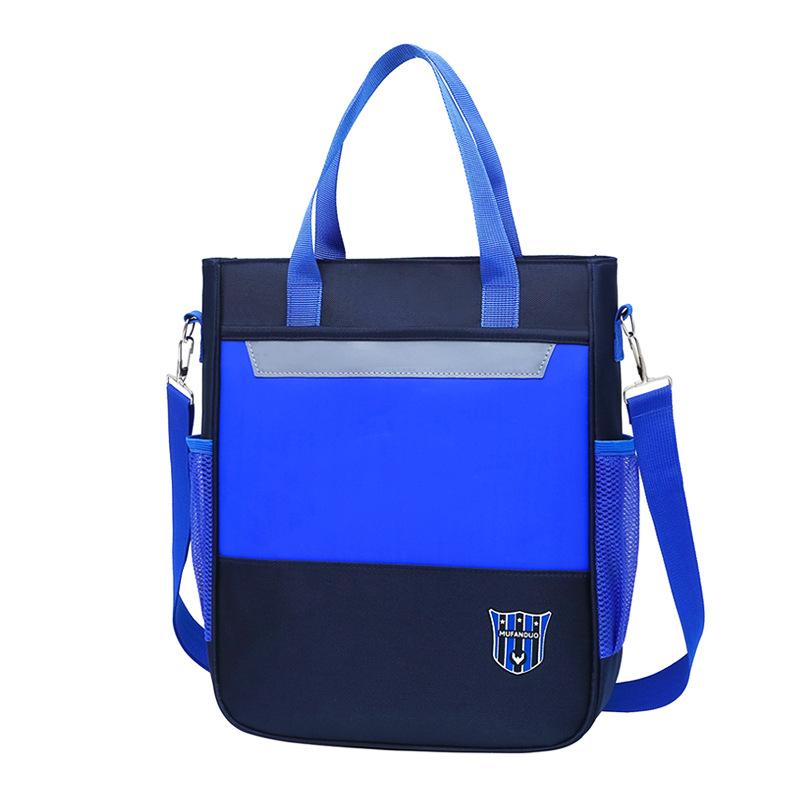 New shoulder bag British style tote bag, male and female primary school students can carry and carry primary school students tutoring bag