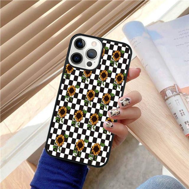 Checkerboard Plaid Checked Checkered Phone Case Cover For iPhone 17 Air 15 16 14 13 12 Pro Max 11 Pro Max Plus