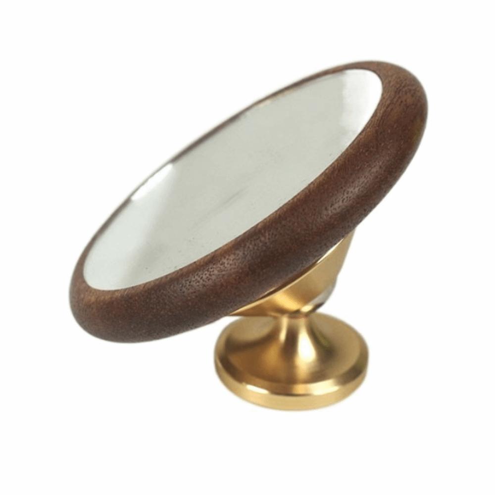 Magnetic Monitoring Coffee Reflective Mirror Reflective Mirror Wooden Base Espresso Mirror Flow Rate Observation
