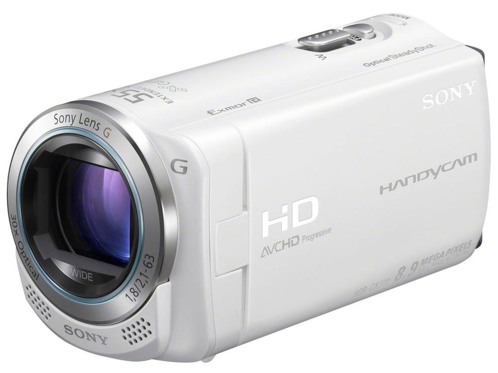 SONY HD Video Camera Handycam CX270V Premium White HDR-CX270V(W