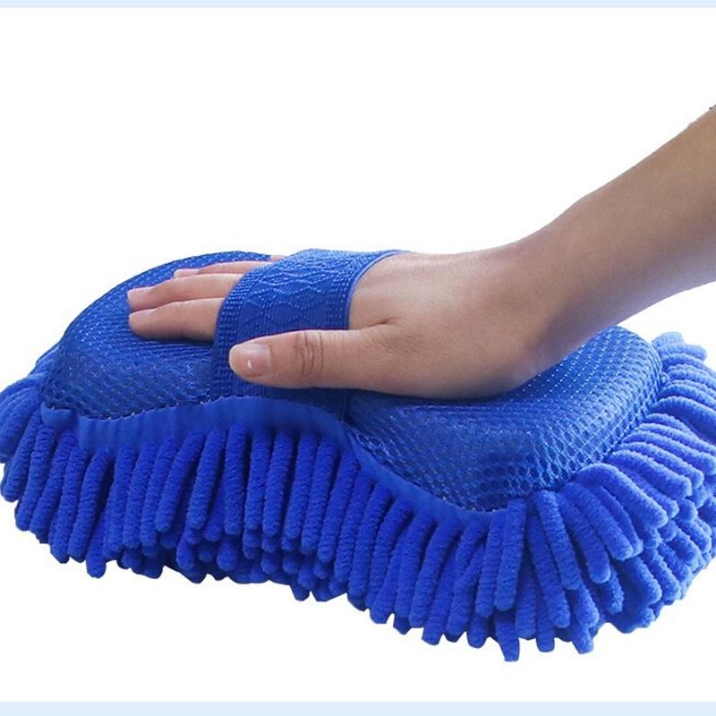 Microfiber Car Washer Sponge Cleaning Car Care Detailing Brushes Washing Towel Auto Gloves Styling Accessories Maintenance
