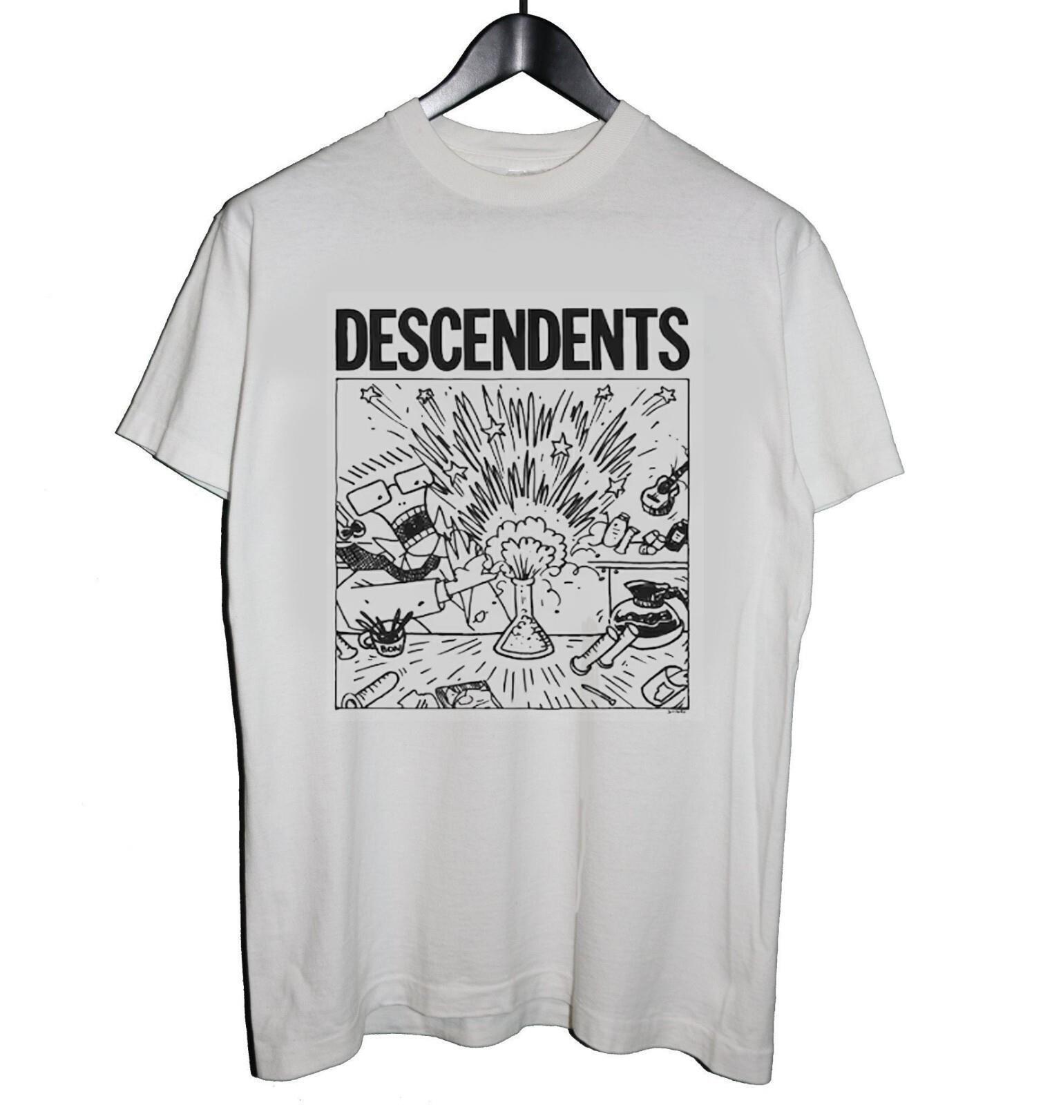 Descendents punk band t-shirt cotton white shirt unisex classic, Size S-5XL L