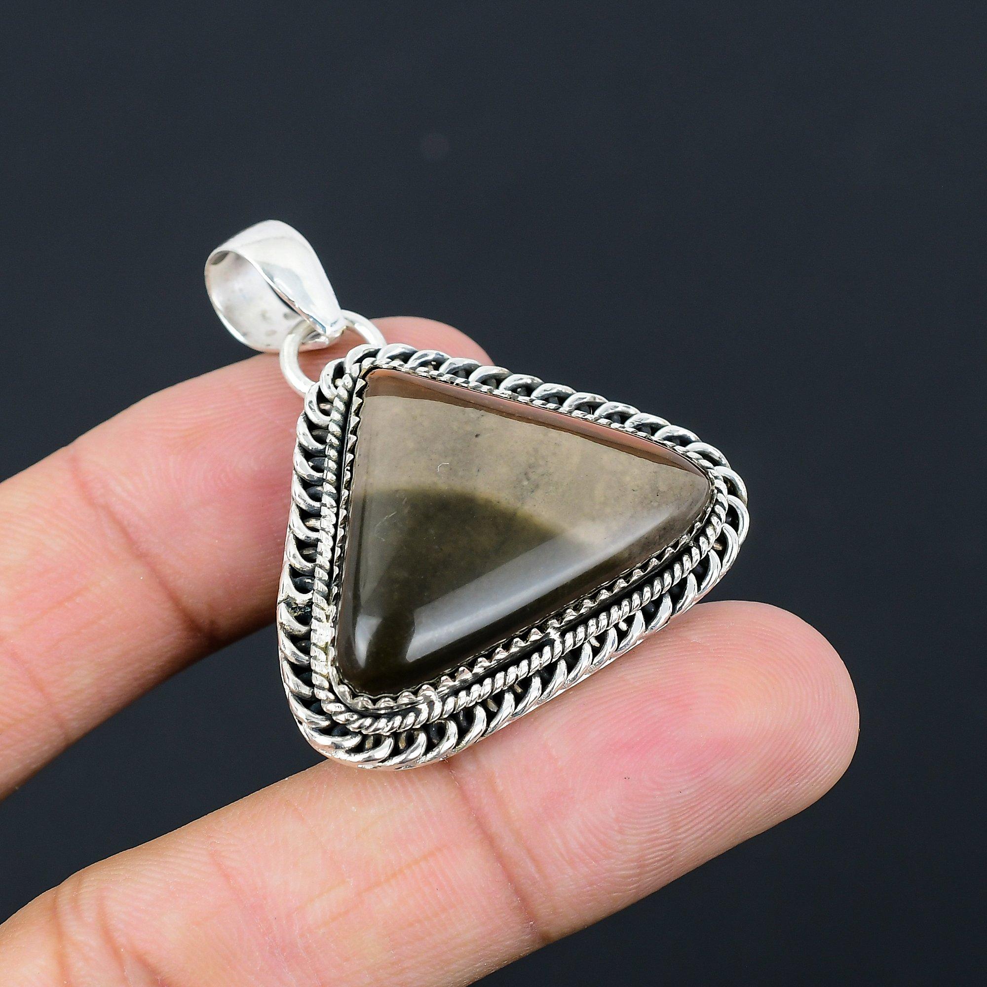 Womens day Deal Natural Polychrome Jasper Daughter Pendant Jewelry 925 Silver