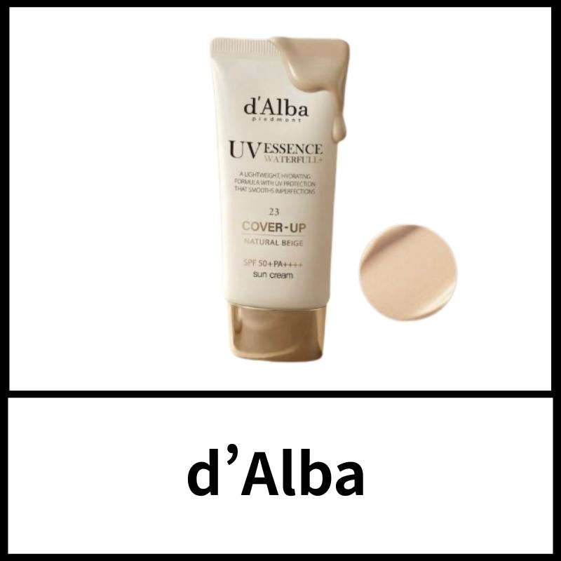 d Alba Natural Cover Beige Tone-Up Sunscreen SPF50+ PA++++ No.23 Warm Beige Brightening Sun Cream Korean Skincare 50ml