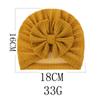 New Baby Knitted Wool Waffle Hat Bow Children's Pullover Hat Baby Out Cute Boat Hat