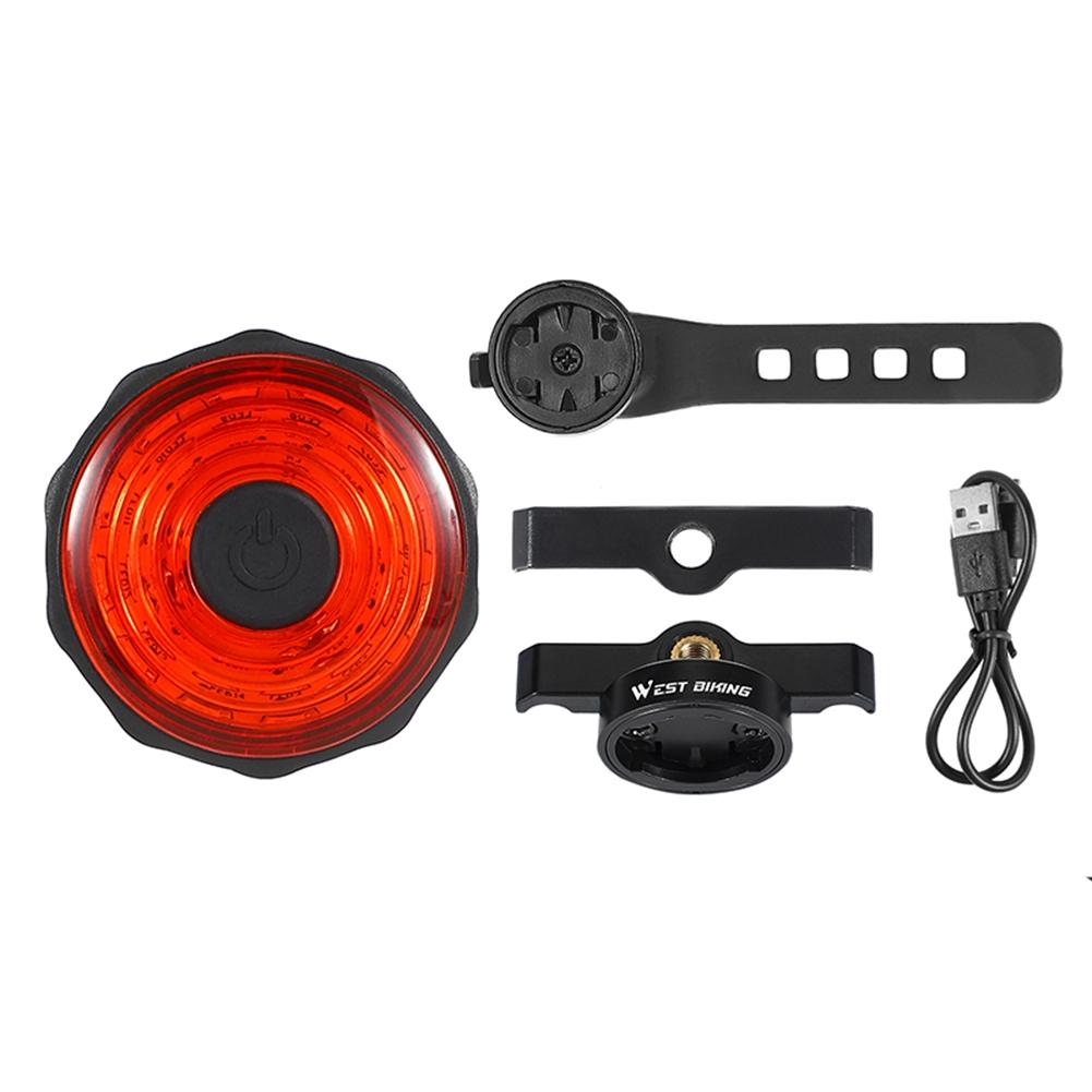 WEST BIKING Rear Bike Light Bicycle Tail Light Rechargeable Rear Bike