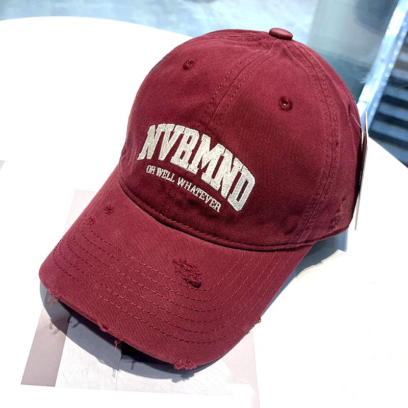 Șapcă de baseball de primăvară și vară Personalitate Retro Femei Sporturi în aer liber Ciclism Moda Letter Soft Top Pălărie de culoare uni