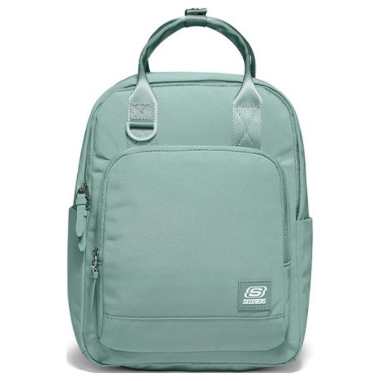 Skechers Logo Zipper Closure Fabric Backpack Unisex Backpacks Sky-Blue L221U136-00MW Sky Blue
