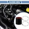 X AUTOHAUX Silicone Hose Silicone Tube with Hose Band Intercooler Turbo Intake Raiser Hose