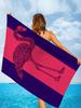 Sea Turtle Beach Towel Microfiber Ocean Animal Bath Towel Nautical Theme Quick Dry Towels for Kids Adults Swimming Sports Travel