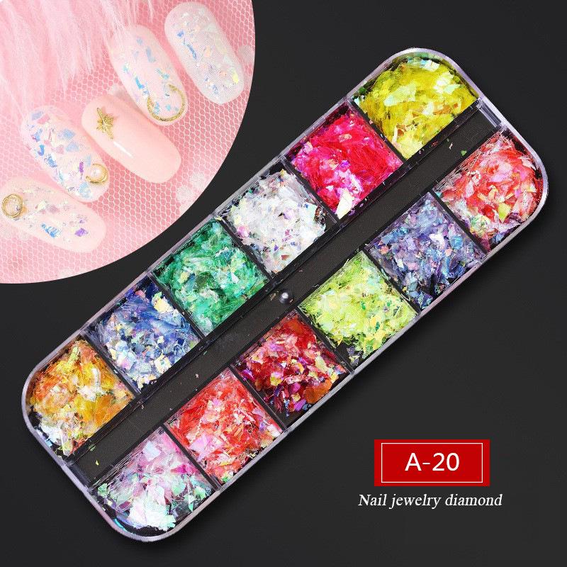 2025 Internet Celebrity Nail Art Kit: Rhinestones, Rivets, Sequins & Stickers Long Strip Set