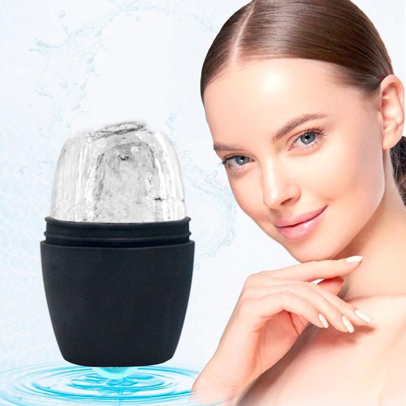 1Pcs Ice Cube Beauty Massage Silicone Ice Mold Summer Reusable Ice Face Roller For Eye Puffiness Ice Facial Roller Shrink Pores