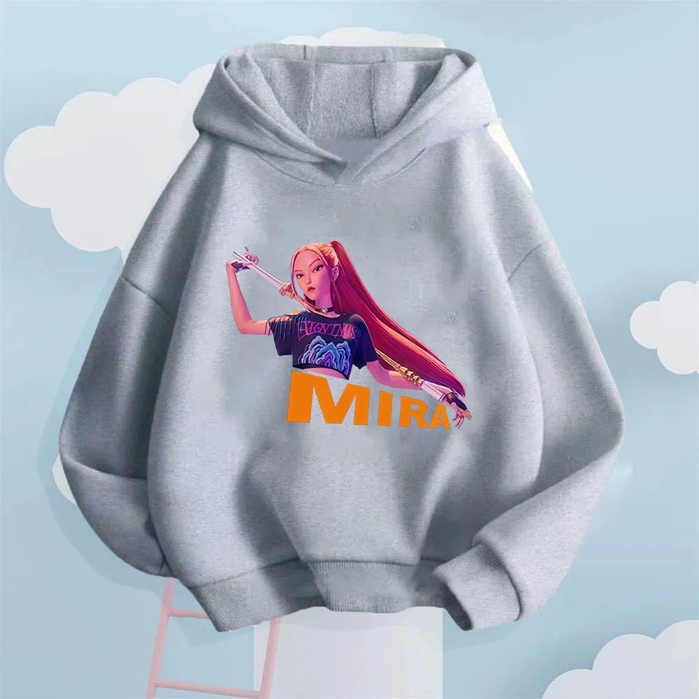 Girls' Hooded Pullover, a Casual and Fashionable Internet Style Women's Soldier Printed Children's Sports Shirt for Autumn and Winter