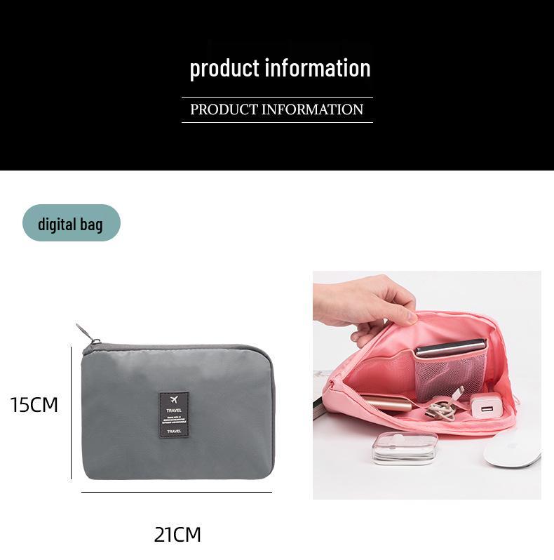 11-Piece Travel Organizer Set: Digital, Toiletry, Cosmetic, Clothes, Shoes, Dustproof Luggage Bags