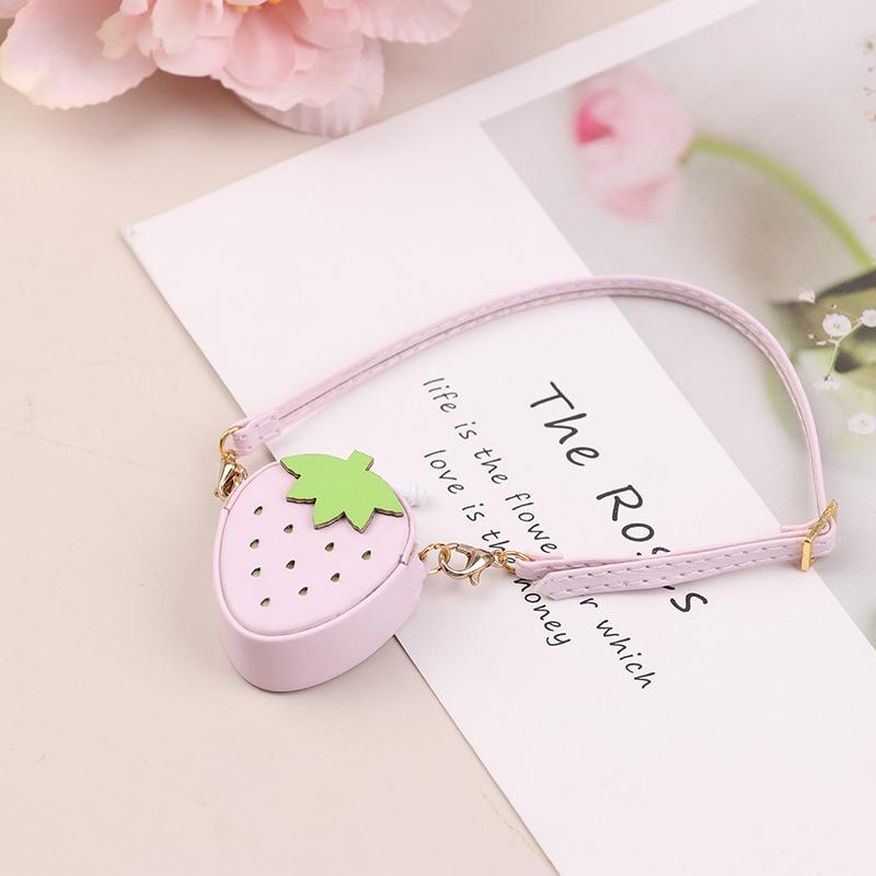 1/12 Doll Strawberry Crossbody Bag Shoulder Bag Doll Fashion Clothes Accessories Dollhouse Decoration Pretend Play Toy