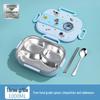 316 Stainless Steel Insulated Bento Lunch Box for First-Grade Girls, Four Compartments, Perfect for School.