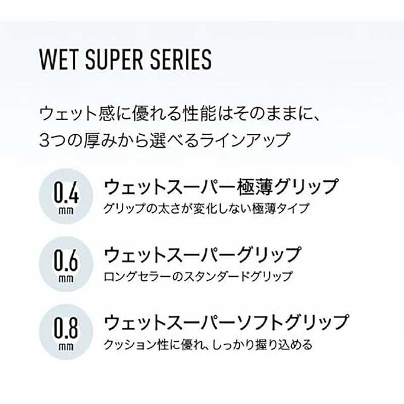 YONEX Wet Super Soft Grip (Pack of 3) AC136-3 011 White