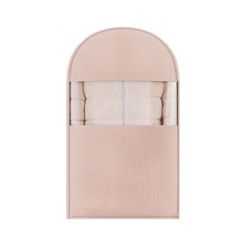 

Компактный чехол для одежды с самокомпрессионной молнией для подвешивания одежды, органайзеры для шкафа, пылезащитный чехол для одежды для пуховика S розовый