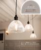 Ampoule Lampshade (Shade Only) - E17 Socket, 1 Light, Glass, Cracked Finish, Iideal